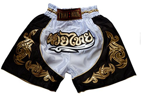 Nakarad Kid Muay Thai Boxing Shorts 2 Years Old - 10 Years Old (White, XXS)