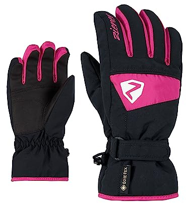 Ziener barn Lago GTX handske junior skidhandskar/vintersport | vattentät andningsbar pop rosa 3
