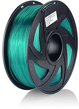 S SIENOC 3D Drucker PETG Filament 1,75mm 3D Drucker Filament Transparent Grün 1KG (PETG Transparent Grün)