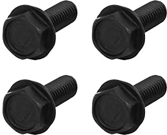 METALLIXITY Brida Hexagonal Cabeza Pernos (M6x17mm) 4uds, Izquierda Mano Hexagonal Perno Reversa Rosca Tornillo - para Hogar Construcción Máquina Sujetadores