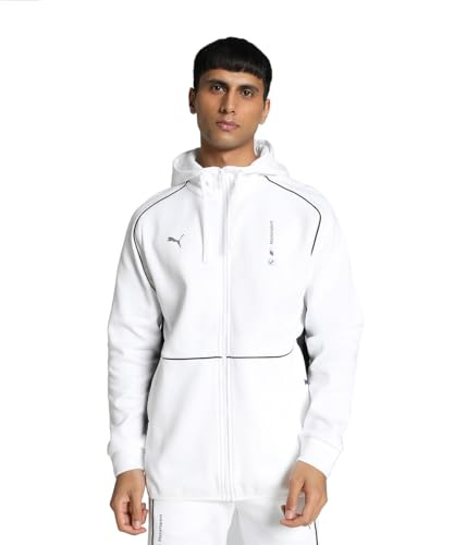 PUMA Bmw Mms Hooded Ja, sportjacka, Vitt och blått, S