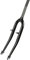 P4B | MTB Fahrradgabel für 26 Zoll in Schwarz | 1 Gabelschaft Außendurchmesser | 240 mm Schaftlänge | 130 mm Gewindelänge | Für V-Brake