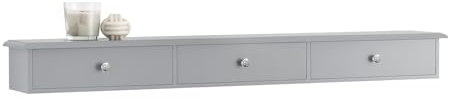 SoBuy Estante de Pared Perchero Armario Suspendido Estantería para Trasteros con 3 Cajones Gris 93 x 15 x 10 cm FRG43-L-HG ES