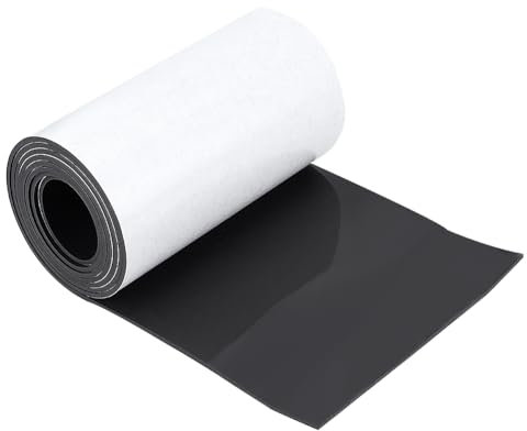 BENECREAT Lámina de Goma de Silicona Autoadhesiva 100mmx1.6mmx1m, Rollos de Láminas de Goma con Respaldo Adhesivo para Bricolaje., Lavadoras, Artesanías, Almohadillas, Protección del Suelo, Muebles