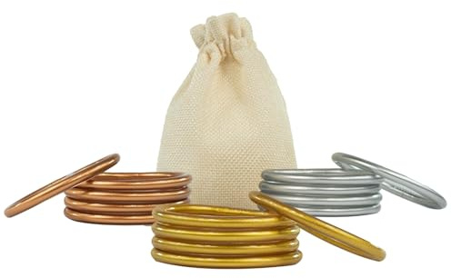 SUAPOZ Regalos Originales para Mujer. 5 Pulseras Estilo Pan de Oro Budistas. Pulsera Mujer. Brazalete Dorado, Plateado y Rosado. Pan de Oro Estilo. (PULSERA ROSADA)