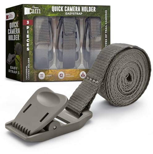 The...Cam Quick Camera Holder EasyStrap-3, Premium Trail Camera Straps, Game Tree Belts, Durable Nylon Fiber, Hunting Gifts for Men, Utility Strap for Hanging Trail Cameras