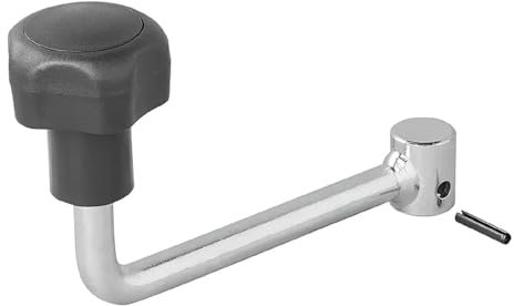 ProPlus 1 levier pour roue jockey de remorque - Diamètre : 60 mm - Diamètre de l'axe : 17 mm - 239 g - En acier - Manivelle pour roue de timon - Accessoires de remorque