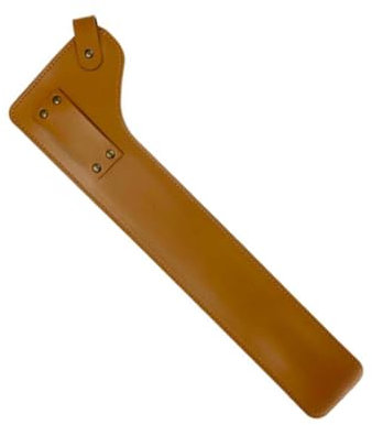 Sosoport Leather Tong Cover Fire Tongs Protector Camping Accessory Simple Snap Design Outdoor Fire Pit Tool