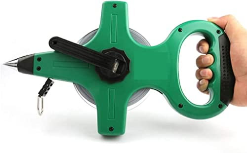 Ruban à mesurer, ruban à mesurer, règle à ruban 30M, ruban à mesurer en acier inoxydable, métrique rétractable for les outils de mesure des travailleurs de la construction (30 m), mesure