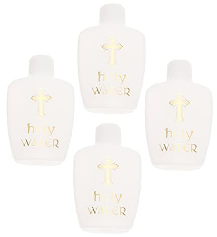 ORFOFE 4stücke Heilige Wasserflasche Dekorative Kleine Flaschen Für Hochzeiten Taufen Und Religiöse Anlässe Tragbar Wiederverwendbar Mit Lebendigem Muster