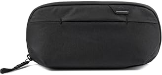 Peak Design Small Wash Pouch, Black, Weatherproof Travel Toiletry Bag, Upright or Hanging Toiletry Kit with Pockets, Magnetic Toothbrush Pocket, Wide UltraZip Opening, Toiletry Bag for Men and Women