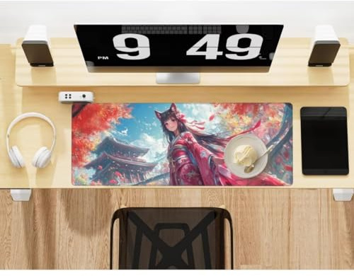 Mauspad XXL Anime Mauspad 1200 x 600 mm, Gaming Mousepad XXL Mauspad Fee Schreibtischunterlage, Wasserdicht Mouse Pad Groß rutschfeste Unterseite Desk Mat Gaming Zubehör Für Office Home Decor -461HDM