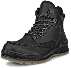 ECCO Men's Track 25 High GORE-TEX Waterproof Hiking Boot, BLACK LEATHER/BLACK NUBUCK, 10-10.5