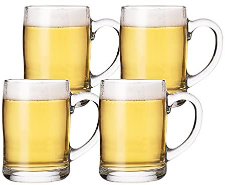 Boccali da birra, boccali da birra, bicchieri da birra con manico, set da birra ideale, bicchieri in vetro, bicchieri da bevanda, bicchieri ideali per feste, tazze riutilizzabili, boccali da birr