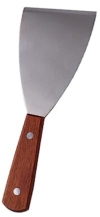 Generic 2pezzi Spatola Cucina Acciaio Manico in Legno Pala Per Pancake e Dolci Per Bistecche Torte e Snack Accessorio Da Cucina Pratico