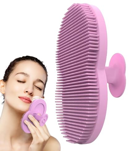 Gesichtssilikonpeelingbürste Milde Massage Vielseitig Tragbar Gesicht | Dusch-Peelingbürste Sanfte Reinigung Handlich Manuell Tägliche Hautpflege Männer Zuhause Reise