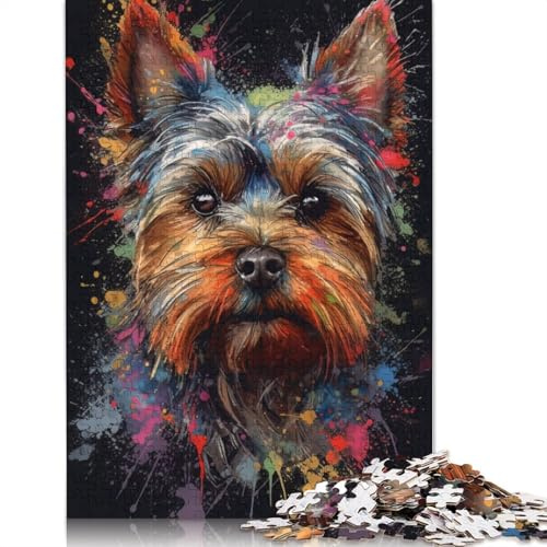 500 Piece Wooden Jigsaw Puzzles Yorkshire Painting Jigsaw Puzzle Family Activity 500pcs (52x38cm)
