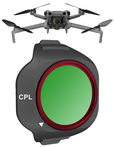CPL Filter kompatibel mit DJI Mini 5 Pro Drone, drehbarer zirkularer Polarisationsfilter Polfilter mit mehrfach beschichtetem optischem HD Glas, Leichter Rahmen, Vlog Kamera Zubehör