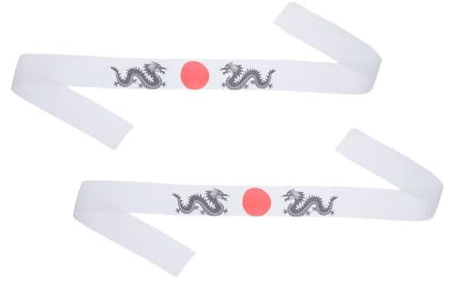 SOIMISS Bandeau Japonerie en Polyester Blanc Doux et Facile à Porter Style Samouraï pour Homme pour Karaté ou Costume de Chef
