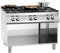 Bartscher 6 Flammen Gasherd 900 Master mit offenem Unterbau | Gastronomiebedarf