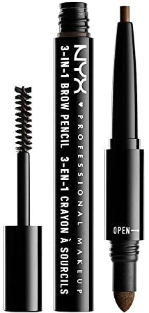 NYX 3-in-1 Brow Pencil Augenbrauenstift, 07 Espresso, 22.81 g