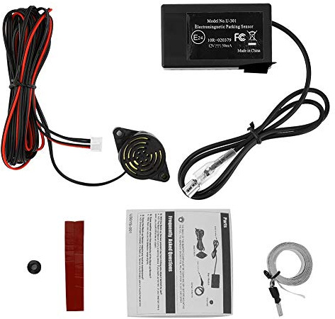 KIMISS Sensor de estacionamiento U301 para Coche, Inteligente de inducción electromagnética, Ayuda al APA miento con Alerta de Distancia, Detector de Marcha atrás