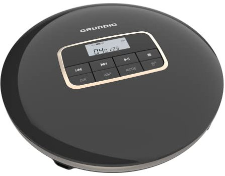 Grundig GCDP 8500, tragbarer CD-Player, Schwarz/Silber
