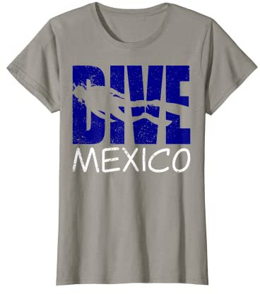 Damen Tauchen Mexiko Spaß Tauchen Abenteuer für Frauen Taucher T-Shirt