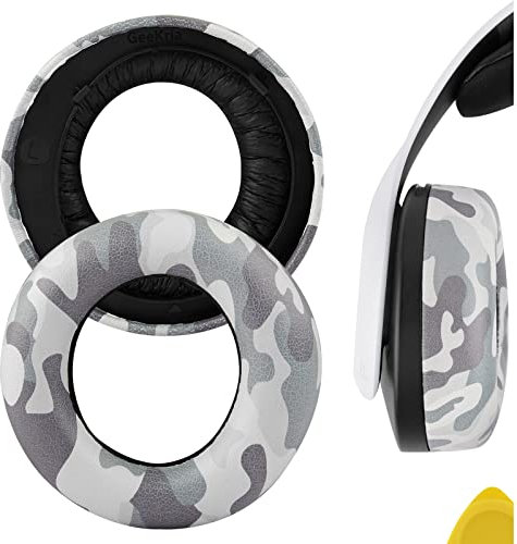 Geekria QuickFit Ersatz-Ohrpolster kompatibel mit Sony PlayStation 5 Pulse 3D PS5 Wireless Kopfhörern, Ohrpolster (Camo)