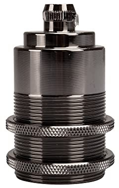 Lampenfassung E27 vintage Edison Lampensockel Schwarz EC1614