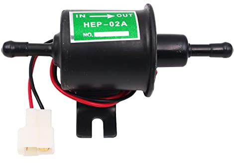 Tiardey 12V HEP-02A gasdieselbränslepump Inline lågtrycks elektrisk bränslepump - svart