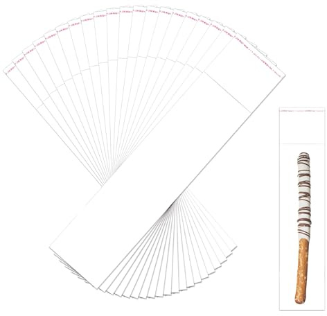 Buste Trasparenti in Cellophane per Gioielli 200 Pezzi 5x20cm Sacchetti di Plastica Autoadesivi 50µm Trasparente Bustine OPP Lungo per Gioielli Artigianato Candele Festa Decorativa