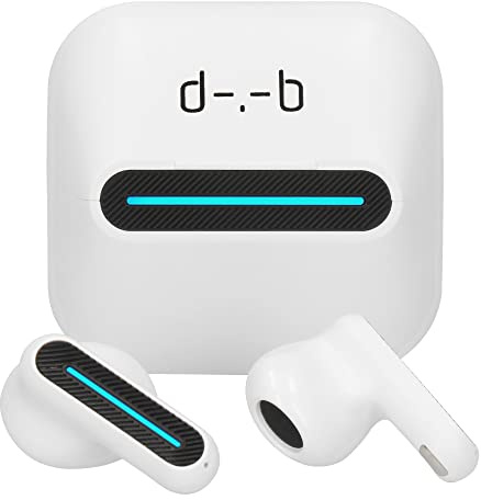 d-.-b PROCESOR Auricolari da gioco senza fili ispirati a EVA in film WALLE - lunga durata della batteria - basso ritardo 40 ms - Bluetooth 5.3 - ENC - modalità gioco e musica - impermeabile