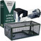 IKADONE Trampa Ratas, Trampa Ratones, 1 Ratonera de Metal para Ratas+1 de Plástico ABS Reforzada con INOX para Ratones, Guantes Incluidos Ratoneras Humanas Reutilizables Captura Vivos sin Matarlos
