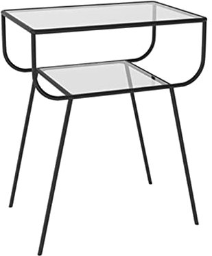 HASMI Table de Chevet 1pc Petite Table de Chevet de Chevet Teectes Table de Chevet Moderne Table de Chevet Chambre Meubles Fer à Repasser Cabinet de Rangement Chevet de lit (Color : Noir)