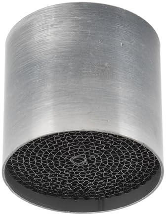 Auspuff-Mittelrohr-Katalysator, Motorrad-Auspuffrohr-Katalysator, Edelstahl, Vorderer Mittlerer Auspuff-Schalldämpfer-Katalysator, Universell für Motorrad (53 * 50mm)