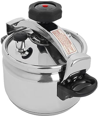 304 Stainless Steel 3-Liter Pressure Cooker, Family small mini pressure cookers Super safety lock Suitable for All Hob Types Including, for Home and Restaurant