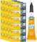 Super Glue Quick Set, 24-Pack of 3g Single-Use Tubes, Multi-Surface Adhesive for Plastics, Metal, Leather, Ceramics & More, Ultra Strong & Fast-Drying