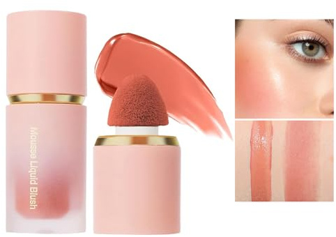 Fard Crema per Guance, Texture Morbida e Leggera, Finitura Naturale e Lucentezza Brillante (#2, medio)