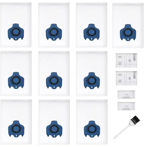 Miele 3D Efficiency Vacuum Cleaner Bags, Compatible with Miele S2000 S5000 S8000 C3 Complete C2 (New-GN 10P)