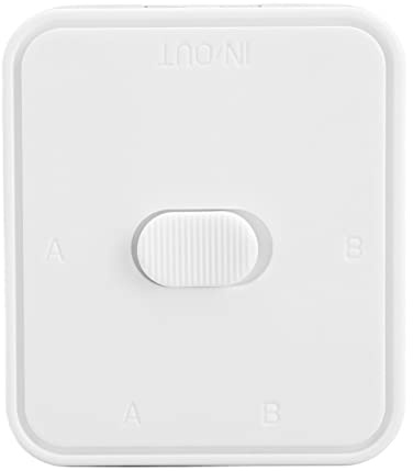 Garsent Mini Switch Ethernet, Switch Industriale Gigabit a 2 Porte, Switch Extender Poe 10/100/1000Mbps, Adattatore Splitter di Rete RJ45, Splitter Ethernet per Ufficio Plug & Play