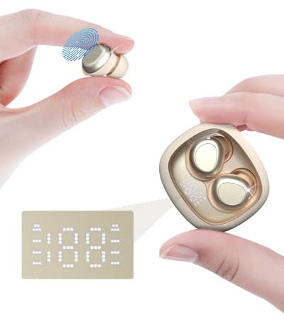 ANSTEN Schlafkopfhörer Bluetooth 5.4, Noise Cancelling Kopfhoerer in Ear, Sleepbuds Schlafkopfhörer Seitenschläfer, 48H Akkulaufzeit Mini Kopfhörer zum Schlafen, Sporttraining Kabellose Kopfhörer