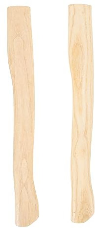 BUGUUYO 2pcs Pick Axe Handle Replacement with Wooden Shaft Ergonomic and Practicable Hickory Handles for Chopping Firewood