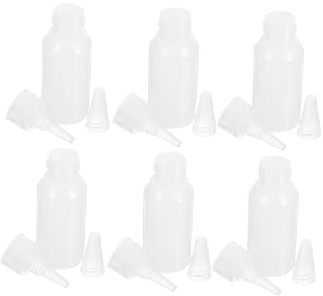 SEWACC 6pezzi Flacone Applicatore per Olio da Flaconi per Lavori Artigianali Vuoti Flaconi Applicatori per Vernice per Arte Piccole Bottiglie per Liquidi Mini Bottigliette Vuote