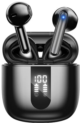 JBES Cuffie Bluetooth, Auricolari Bluetooth 5.4 In Ear Stereo con 4 Microfono ENC, 60 Ore Cuffiette Wireless Cancellazione Rumore, IP5 Auricolare per iPhone e Androide, Earbuds (Mulit Nero)