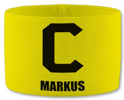 SR Teamsports - Jako Kapitänsbinde - Fußball - C Kapitän mit Name - personalisiert Captain Equipment Spielführer