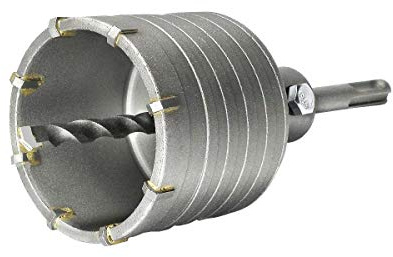 jjw-germany HM Hohl-Bohrkrone Set D 68mm Z= 8 mit SDS-PLUS Adapter 110mm und Zentrierbohrer 8x110mm, Steckdosenbohrer, Dosenbohrer, Lochbohrer für Bohrhammer