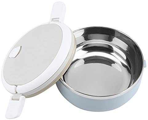 Tyenaza Fiambrera térmica Contenedor Portátil de Acero Inoxidable Fiambrera térmica Contenedor Caja Bento Contenedor de Comida(L)