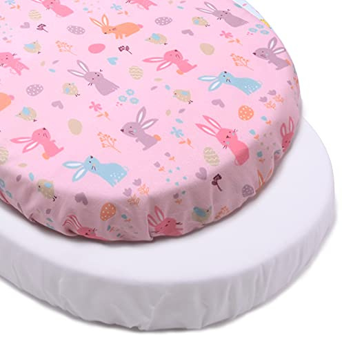 PEKITAS Sábanas 75x33cm / 72X33cm Ajustable para Colchón Capazo/Carro/Cochecito de Bebé Niños Niñas con Elástico Se Adapta a Julius Zöllner, Träumeland, Alvi Pack 2 uds