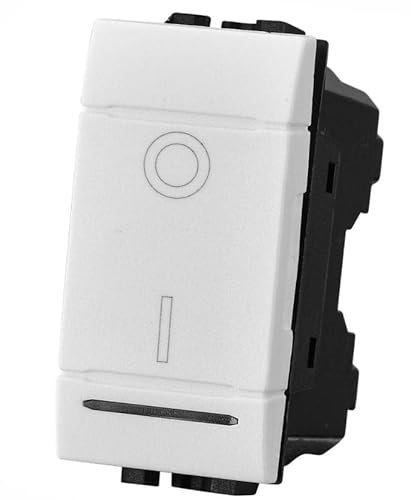 Di Tutto Per Tutti® Interruttore Bipolare 2P 16A Serie Compatibile Living Light (Bianco)